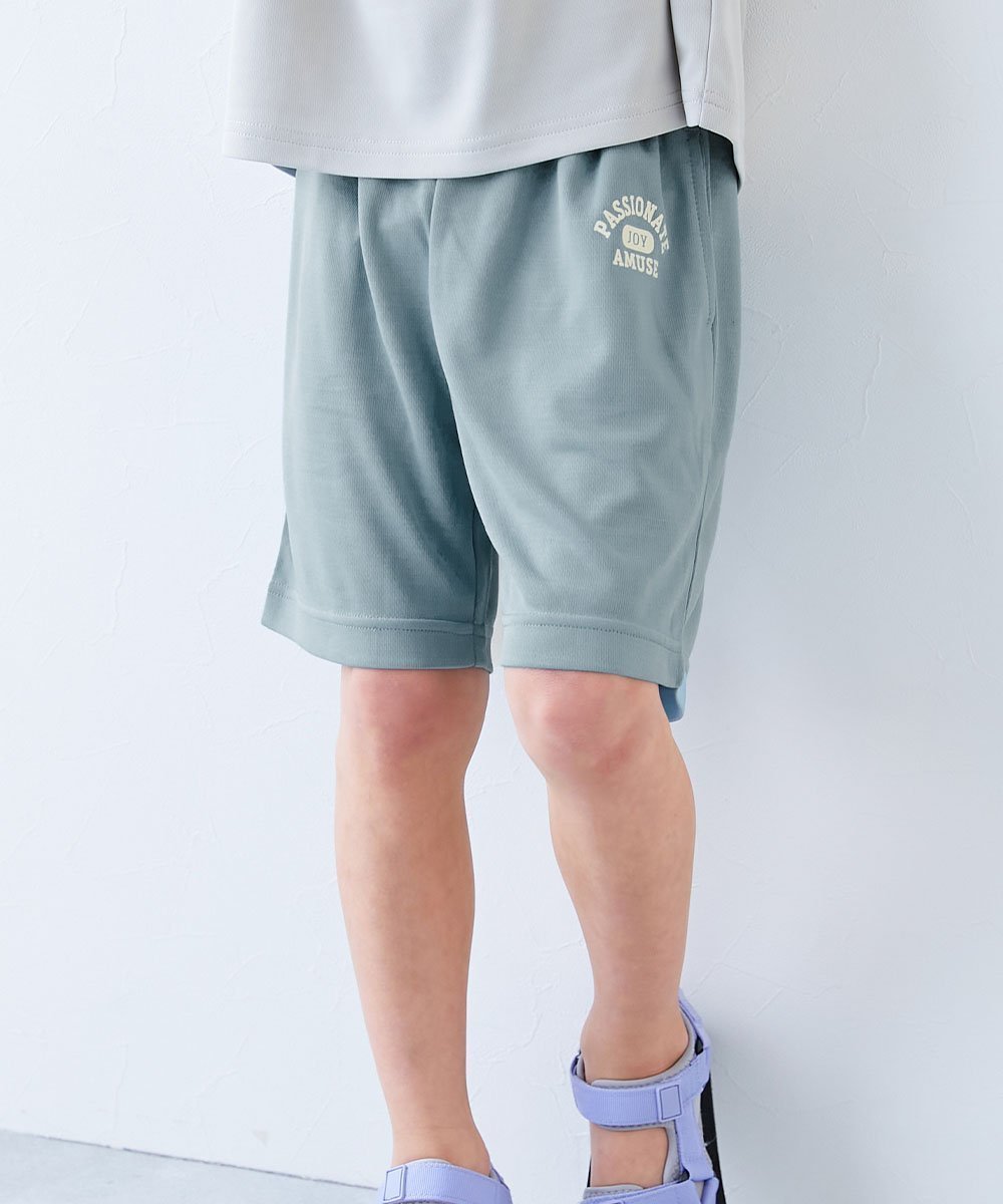 【デビロック/devirock / KIDS】の【涼感 サラッとメッシュ】* デビラボ プリント ハーフパンツ 子供服 キッズ 26SS インテリア・キッズ・メンズ・レディースファッション・服の通販 founy(ファニー) 　ファッション　Fashion　キッズファッション　Fashion for Kids　ボトムス　Bottoms　ストレッチ　Stretch, Stretchy Fabric　ハーフ　Half, Half-Length　プリント　Print, Printed Pattern　メッシュ　Mesh, Net Fabric　夏　Summer　2026年　2026　2026春夏・S/S　Spring/Summer 2026 SS26　010-カレッジ-ダスティブルー|ID: prp329100004961483 ipo3291000000037223754