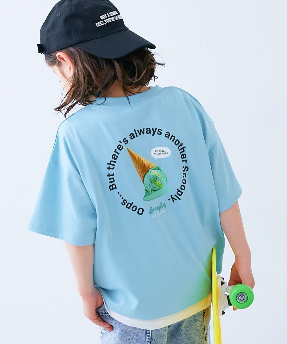 【デビロック/devirock / KIDS】のデビロック*【アイス】 ひやシャリ 接触冷感 アイスプリント 半袖Tシャツ 26SS インテリア・キッズ・メンズ・レディースファッション・服の通販 founy(ファニー) 　ファッション　Fashion　キッズファッション　Fashion for Kids　カラフル　Colorful Design　コラボ　Collaboration, Collab　プリント　Print, Printed Pattern　半袖　Short Sleeve, Half Sleeve　夏　Summer　2026年　2026　2026春夏・S/S　Spring/Summer 2026 SS26　010-サークル-クリアブルー|ID: prp329100004961491 ipo3291000000037223799