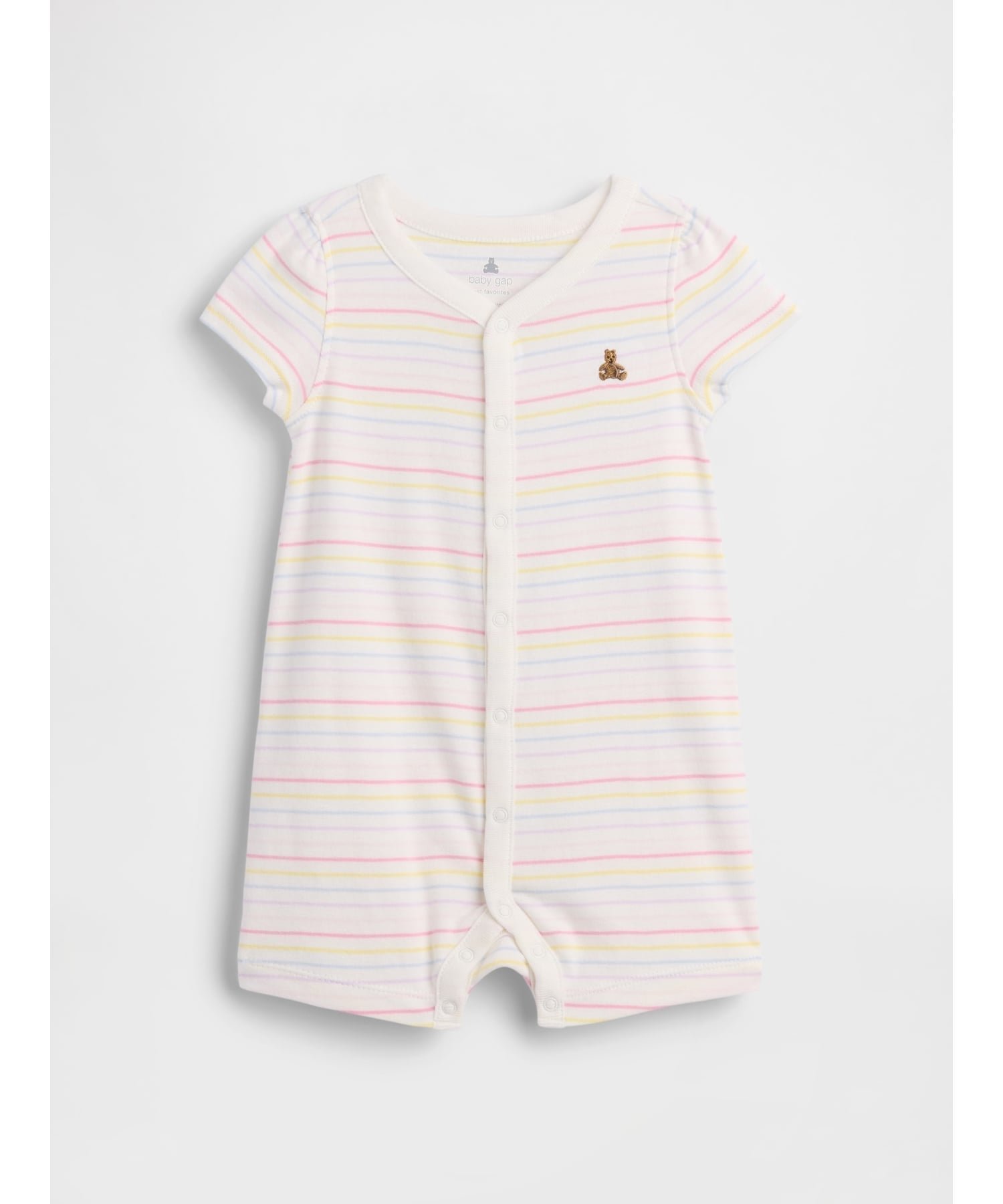 【ギャップ/GAP / KIDS】のブラナンベア カバーオール (ベビー) 大人の最旬トレンドファッション＆コーディネート founy(ファウニー) 　ファッション　Fashion　キッズファッション　Fashion for Kids　ストレート　Straight, Straight Cut　パッチ　Patch, Appliqué　フィット　Fit, Slim Fit　フロント　Front, Front Design　ベビー　Baby, Babywear　ポケット　Pocket, Pocket Detail　リラックス　Relax, Relaxed Fit　半袖　Short Sleeve, Half Sleeve　 other-1|ID: prp329100004961528 ipo3291000000037381463