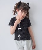 【エニー/ANY / KIDS】の【一部店舗/WEB先行販売アイテム】ドット×リボン 半袖Tシャツ 人気、トレンドファッション・服の通販 founy(ファニー) ファッション Fashion キッズファッション Fashion for Kids シンプル Simple, Minimal テレコ Ribbed, Rib Stitch トレンド Trend, Trending Now ドット Polka Dot, Dot Pattern ポケット Pocket, Pocket Detail リボン Ribbon, Bow 半袖 Short Sleeve, Half Sleeve thumbnail ブラック[505]|ID: prp329100004961574 ipo3291000000037224170