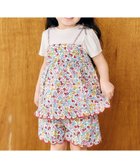 【エフオー オンラインストア/F.O.Online Store / KIDS】のフラワーフリルドッキングトップス レインボー|ID: prp329100004961595 ipo3291000000037329718