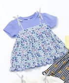 【エフオー オンラインストア/F.O.Online Store / KIDS】のフラワーフリルドッキングトップス ラベンダー|ID: prp329100004961595 ipo3291000000037329720