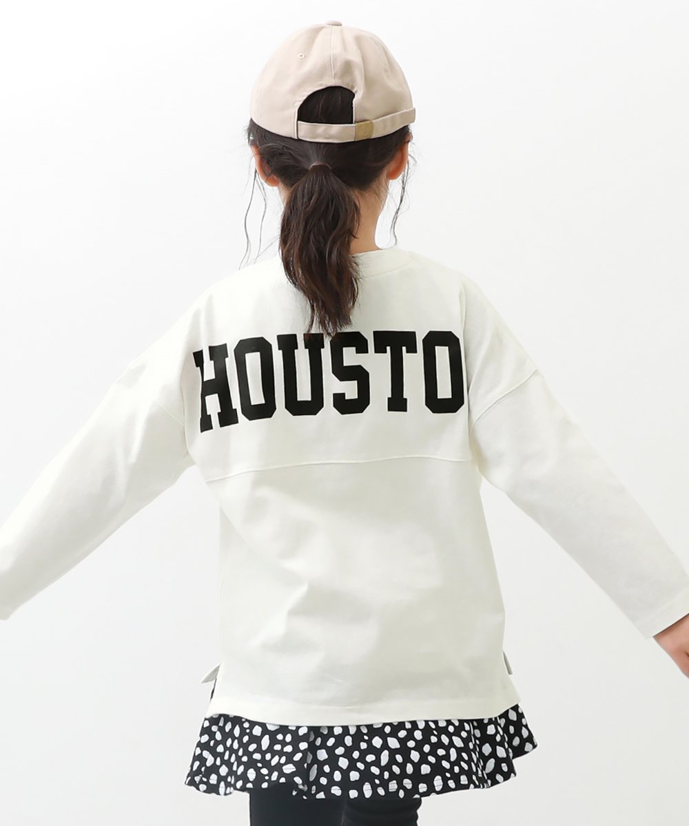 【デビロック/devirock / KIDS】のフットボール バックプリント 長袖Tシャツ トップス 長袖Tシャツ ロンT 人気、トレンドファッション・服の通販 founy(ファニー) 　ファッション　Fashion　キッズファッション　Fashion for Kids　トップス・カットソー　Cut & Sew Tops　キャップ　Cap, Baseball Cap　スニーカー　Sneakers, Trainers　長袖　Long Sleeve, Full Sleeve　プリント　Print, Printed Pattern　おすすめ　Recommended / Our Picks　 other-1|ID: prp329100004961670 ipo3291000000037224651