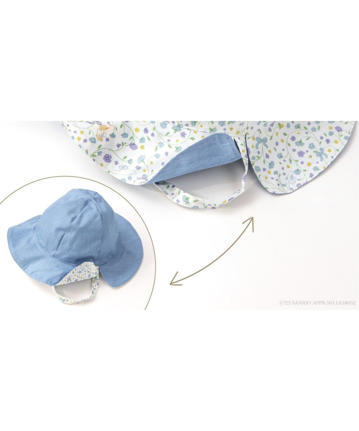 【パンパンテュテュ/panpantutu / KIDS】の【シナモロール】チューリップハット インテリア・キッズ・メンズ・レディースファッション・服の通販 founy(ファニー) 　ファッション　Fashion　キッズファッション　Fashion for Kids　チューリップ　Tube, Tube Top　シナモンフラワー|ID: prp329100004961691 ipo3291000000037224774