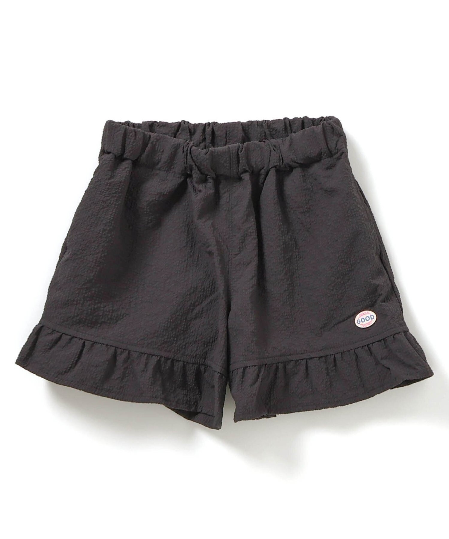 【エフオー オンラインストア/F.O.Online Store / KIDS】の水陸両用フリルパンツ ショート丈 UVカット 撥水 インテリア・キッズ・メンズ・レディースファッション・服の通販 founy(ファニー) 　ファッション　Fashion　キッズファッション　Fashion for Kids　ボトムス　Bottoms　おすすめ　Recommended / Our Picks　ショート　Short, Short Length　フリル　Frill, Ruffle　人気　Popular, Best Seller　チャコール|ID: prp329100004961706 ipo3291000000037224855