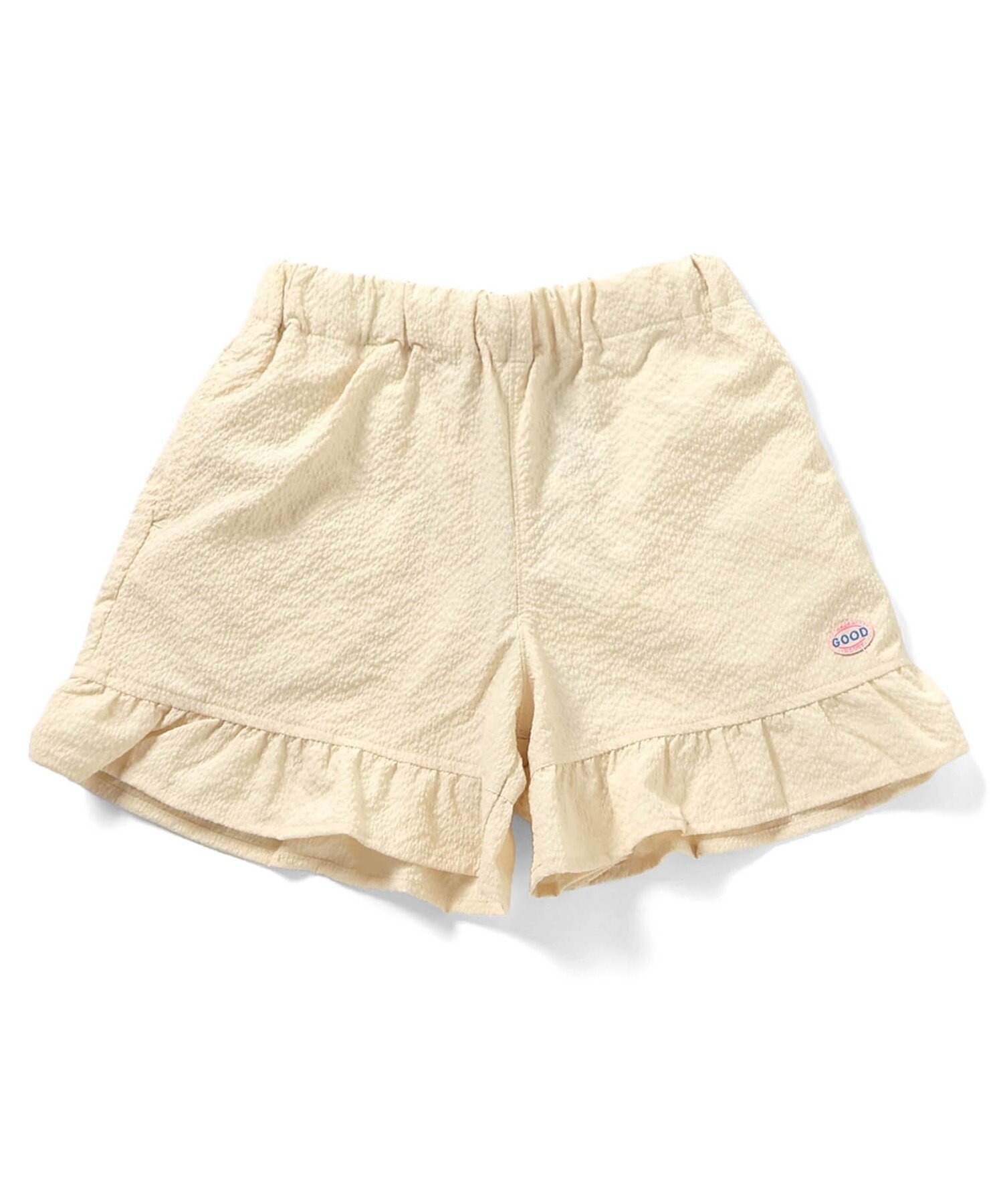 【エフオー オンラインストア/F.O.Online Store / KIDS】の水陸両用フリルパンツ ショート丈 UVカット 撥水 インテリア・キッズ・メンズ・レディースファッション・服の通販 founy(ファニー) 　ファッション　Fashion　キッズファッション　Fashion for Kids　ボトムス　Bottoms　おすすめ　Recommended / Our Picks　ショート　Short, Short Length　フリル　Frill, Ruffle　人気　Popular, Best Seller　アイボリー|ID: prp329100004961706 ipo3291000000037224858