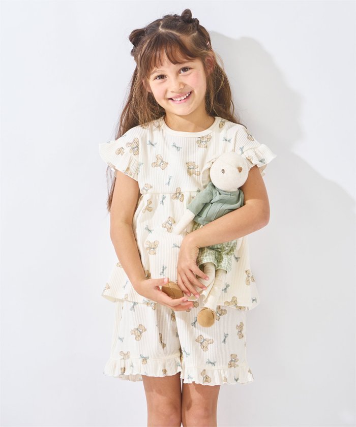 【エバ―クローゼット/ever closet / KIDS】のワッフル パジャマ ルームウェア 半袖 上下セット 春夏 女の子 子供 子供服 インテリア・キッズ・メンズ・レディースファッション・服の通販 founy(ファウニー) https://founy.com/ ファッション Fashion キッズファッション Fashion for Kids 春 Spring トレンド Trend, Trending Now パジャマ Pajamas, Sleepwear フリル Frill, Ruffle ボトム Bottoms, Lower Wear 半袖 Short Sleeve, Half Sleeve ラベンダー Lavender リボン Ribbon, Bow リラックス Relax, Relaxed Fit ワッフル Waffle, Waffle Knit S/S・春夏 SS, Spring/Summer, Warm Season 再入荷 Restock / Back in Stock おすすめ Recommended / Our Picks お家時間・ステイホーム Stay Home / At Home 夏 Summer |ID: prp329100004961723 ipo3291000000037333651