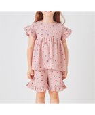 【エバ―クローゼット/ever closet / KIDS】のワッフル パジャマ ルームウェア 半袖 上下セット 春夏 女の子 子供 子供服 ピンクハート|ID: prp329100004961723 ipo3291000000037333653