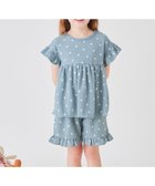 【エバ―クローゼット/ever closet / KIDS】のワッフル パジャマ ルームウェア 半袖 上下セット 春夏 女の子 子供 子供服 ブルーグレーハート|ID: prp329100004961723 ipo3291000000037333655