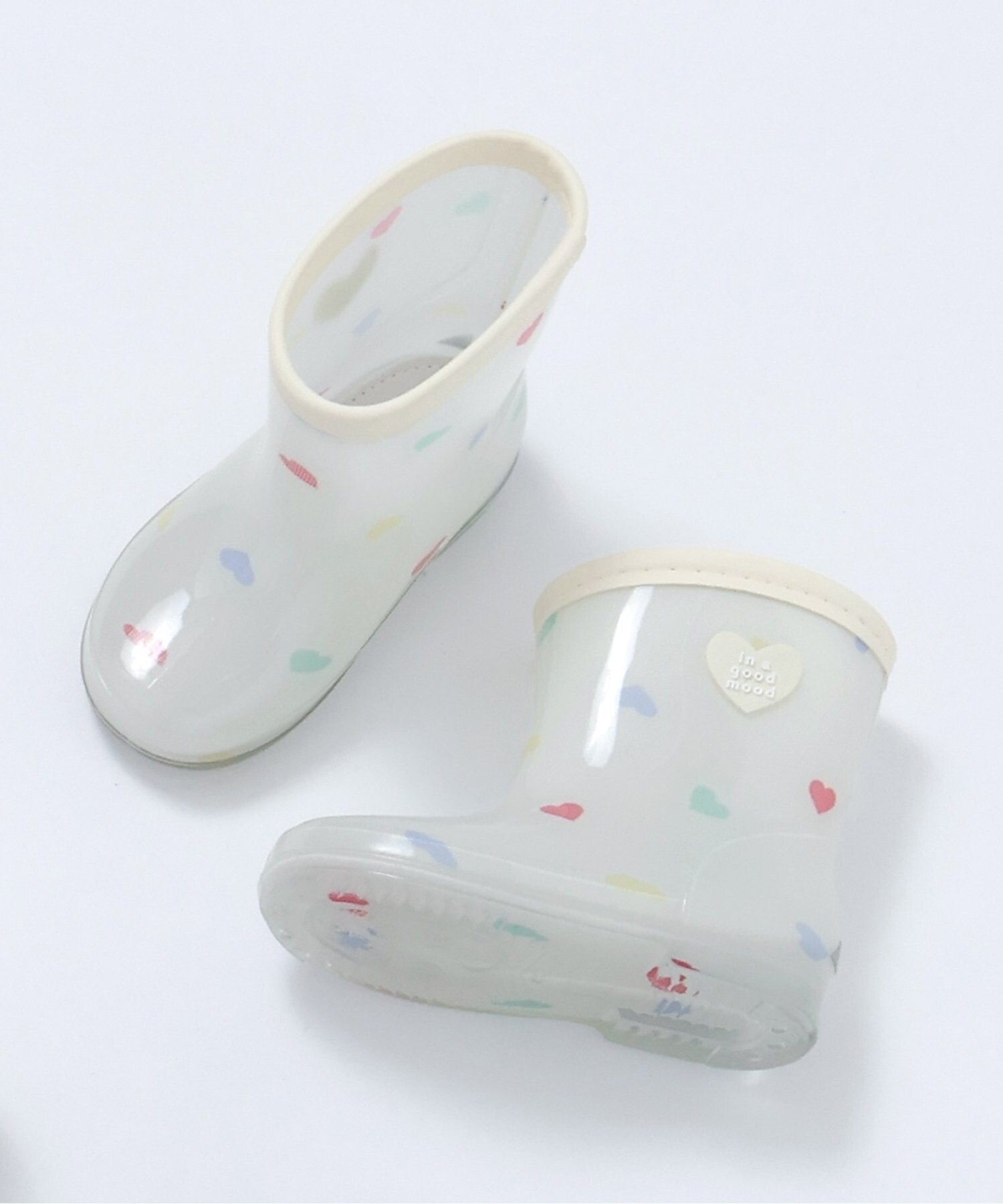 【エフオー オンラインストア/F.O.Online Store / KIDS】の花・ハート・さくらんぼ・恐竜柄レインシューズ インテリア・キッズ・メンズ・レディースファッション・服の通販 founy(ファニー) 　ファッション　Fashion　キッズファッション　Fashion for Kids　アイボリー|ID: prp329100004961752 ipo3291000000037225142