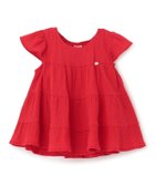 【ナルミヤ オンライン/NARUMIYA ONELINE / KIDS】の【スマイル/冷感/リンク】楊柳チュニック 人気、トレンドファッション・服の通販 founy(ファニー) ファッション Fashion キッズファッション Fashion for Kids イエロー Yellow チュニック Tunic, Long Top ラベンダー Lavender 吸水 Absorbent, Quick-Dry thumbnail ディープ レッド|ID: prp329100004961836 ipo3291000000037225570