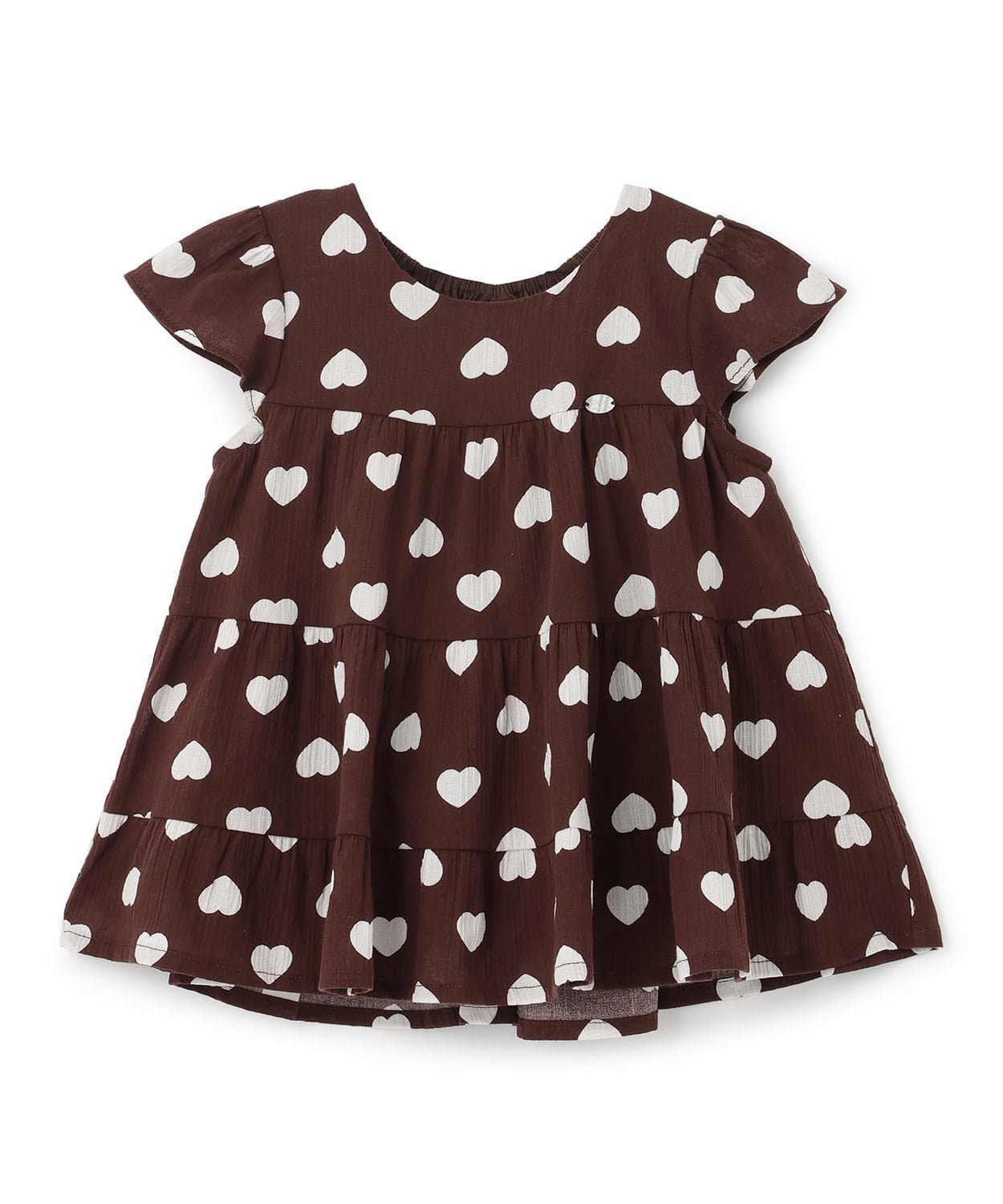 【ナルミヤ オンライン/NARUMIYA ONELINE / KIDS】の【スマイル/冷感/リンク】楊柳チュニック インテリア・キッズ・メンズ・レディースファッション・服の通販 founy(ファニー) 　ファッション　Fashion　キッズファッション　Fashion for Kids　イエロー　Yellow　チュニック　Tunic, Long Top　ラベンダー　Lavender　吸水　Absorbent, Quick-Dry　コゲ茶|ID: prp329100004961836 ipo3291000000037225573