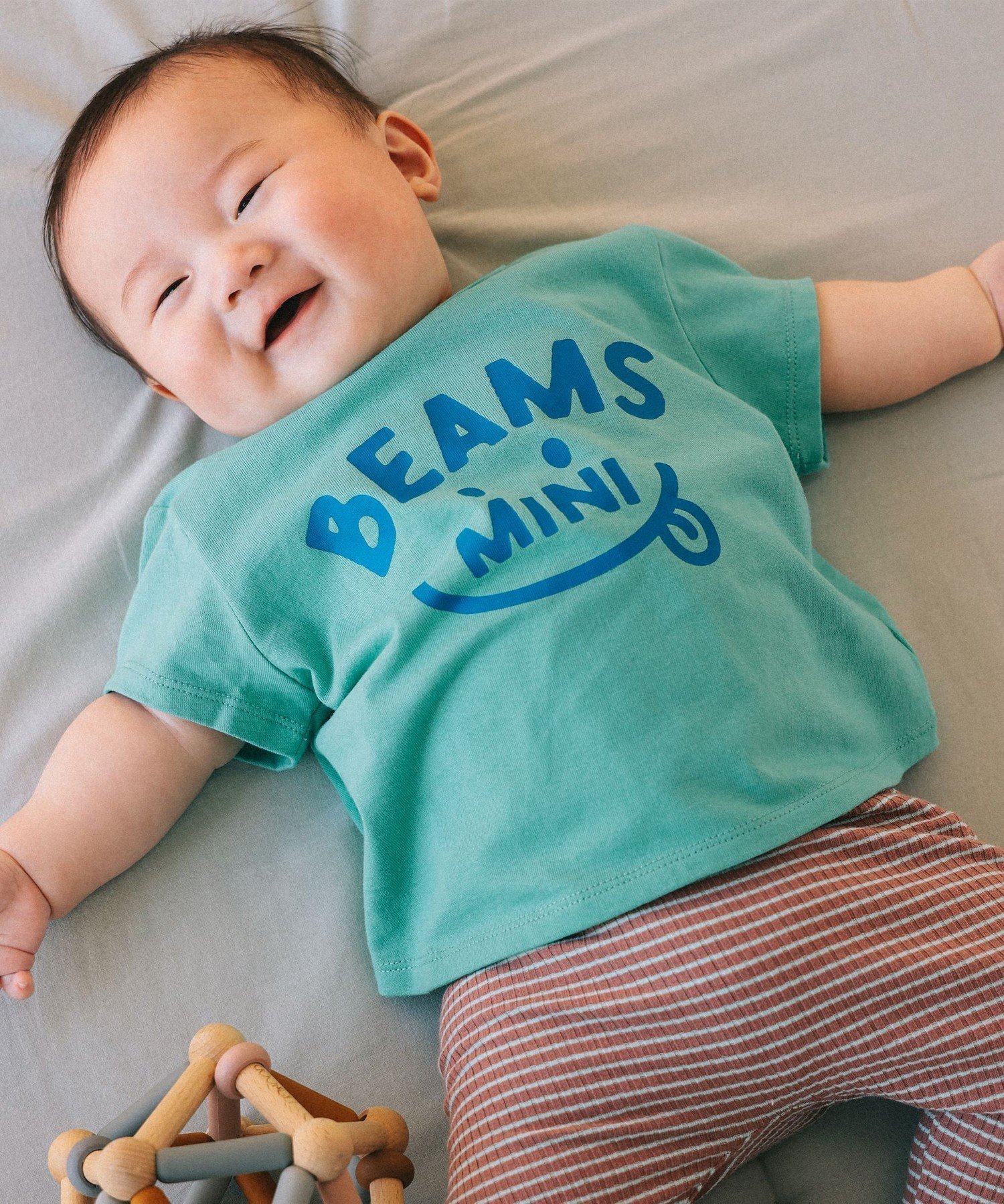 【ビームス ミニ/BEAMS mini / KIDS】の【WEB限定】ベビー スマイル Tシャツ 2026SS(70~80cm) インテリア・キッズ・メンズ・レディースファッション・服の通販 founy(ファニー) 　ファッション　Fashion　キッズファッション　Fashion for Kids　シンプル　Simple, Minimal　ベビー　Baby, Babywear　ベーシック　Basic, Essential　2026年　2026　2026春夏・S/S　Spring/Summer 2026 SS26　LIGHT GREEN|ID: prp329100004961871 ipo3291000000037225773
