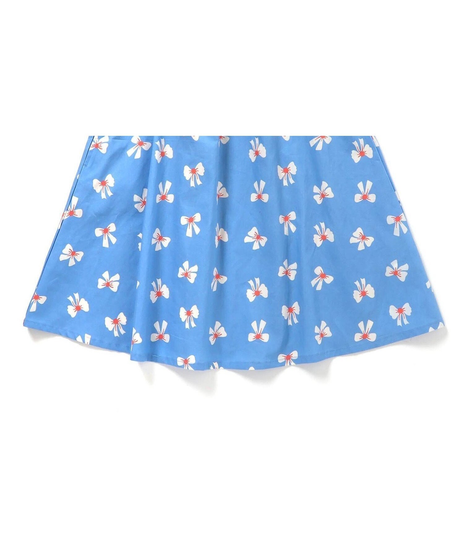 【エフオー オンラインストア/F.O.Online Store / KIDS】の【リンク】WEB限定 FUNNY総柄ワンピース インテリア・キッズ・メンズ・レディースファッション・服の通販 founy(ファニー) 　ファッション　Fashion　キッズファッション　Fashion for Kids　ワンピース　Dresses　プリント　Print, Printed Pattern　サックス|ID: prp329100004961885 ipo3291000000037225857