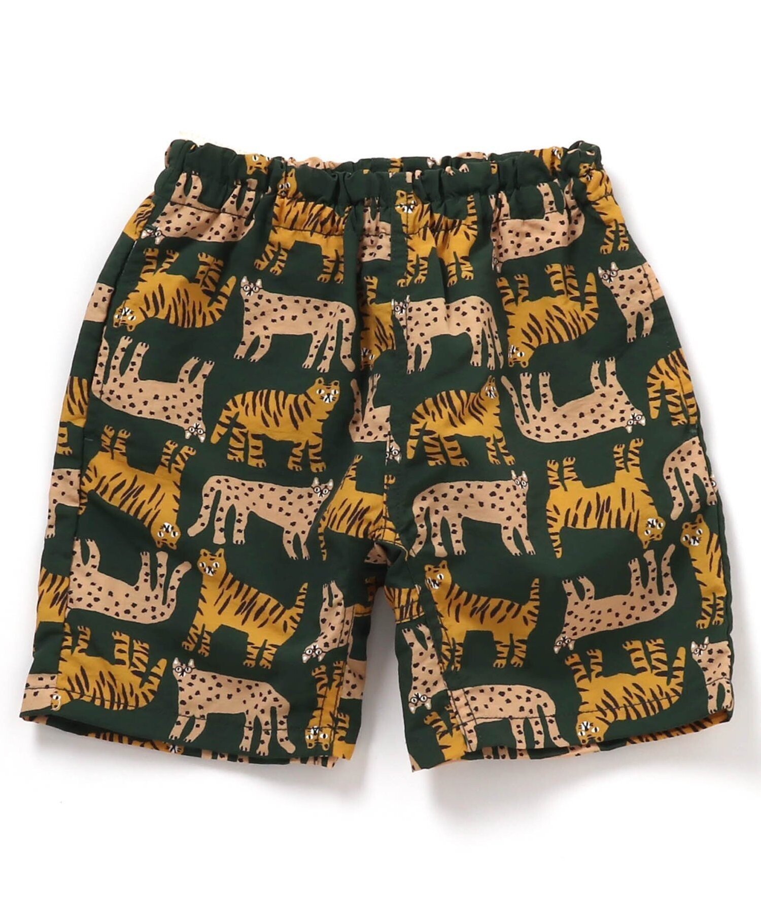 【エフオー オンラインストア/F.O.Online Store / KIDS】の【UVカット/はっ水加工】水陸両用パンツ 4分丈 UVカット 水陸両用 撥水 インテリア・キッズ・メンズ・レディースファッション・服の通販 founy(ファニー) 　ファッション　Fashion　キッズファッション　Fashion for Kids　ボトムス　Bottoms　おすすめ　Recommended / Our Picks　アウトドア　Outdoor Clothing　シンプル　Simple, Minimal　ハーフ　Half, Half-Length　夏　Summer　無地　Plain, Solid Color　グリーン|ID: prp329100004961900 ipo3291000000037225968