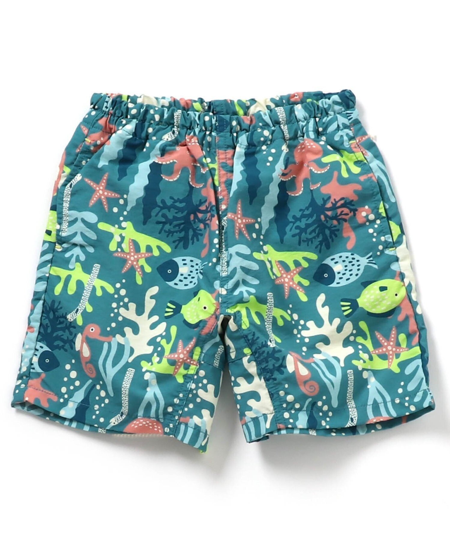 【エフオー オンラインストア/F.O.Online Store / KIDS】の【UVカット/はっ水加工】水陸両用パンツ 4分丈 UVカット 水陸両用 撥水 インテリア・キッズ・メンズ・レディースファッション・服の通販 founy(ファニー) 　ファッション　Fashion　キッズファッション　Fashion for Kids　ボトムス　Bottoms　おすすめ　Recommended / Our Picks　アウトドア　Outdoor Clothing　シンプル　Simple, Minimal　ハーフ　Half, Half-Length　夏　Summer　無地　Plain, Solid Color　ミント|ID: prp329100004961900 ipo3291000000037225970