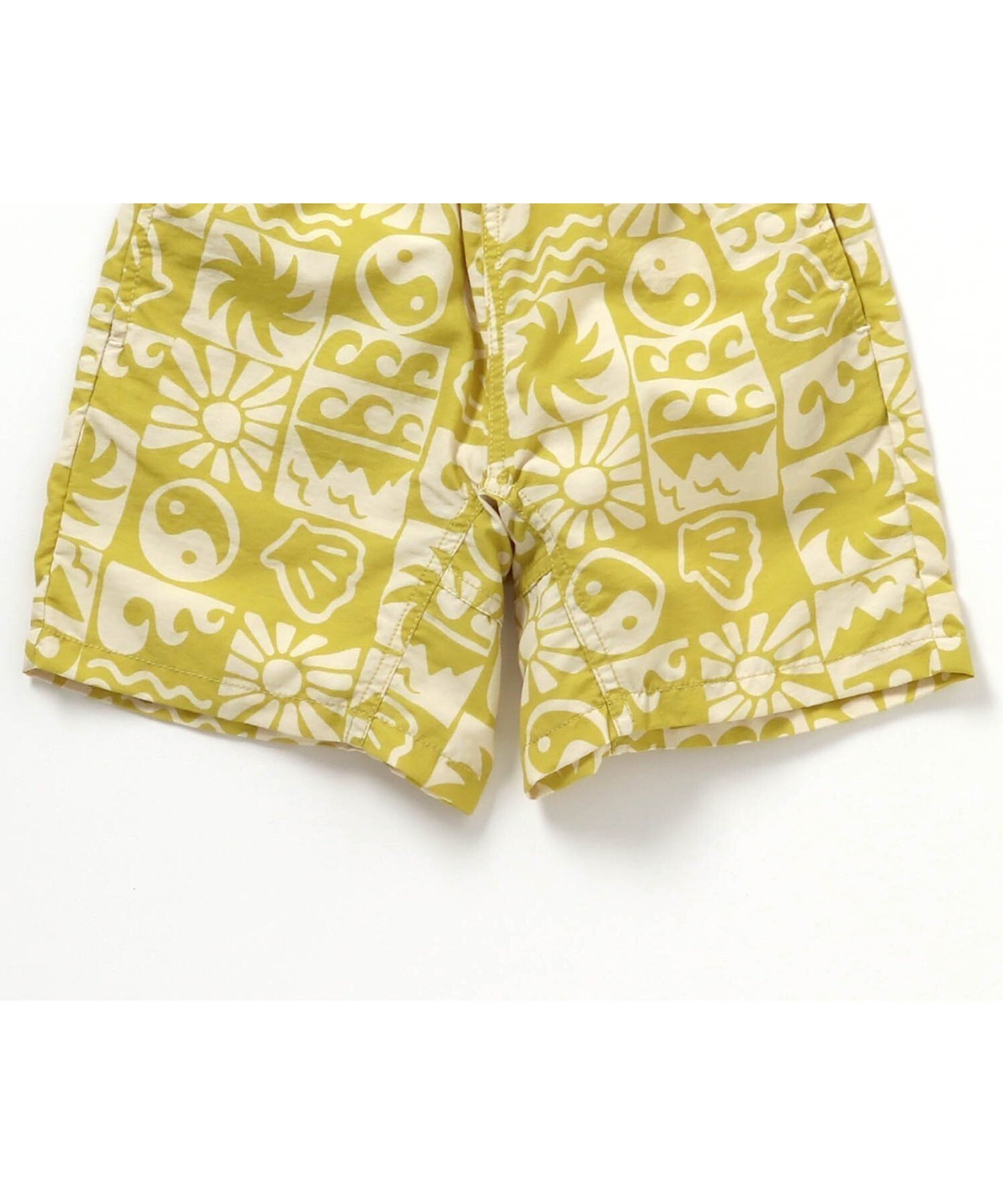 【エフオー オンラインストア/F.O.Online Store / KIDS】の【UVカット/はっ水加工】水陸両用パンツ 4分丈 UVカット 水陸両用 撥水 インテリア・キッズ・メンズ・レディースファッション・服の通販 founy(ファニー) 　ファッション　Fashion　キッズファッション　Fashion for Kids　ボトムス　Bottoms　おすすめ　Recommended / Our Picks　アウトドア　Outdoor Clothing　シンプル　Simple, Minimal　ハーフ　Half, Half-Length　夏　Summer　無地　Plain, Solid Color　イエロー|ID: prp329100004961900 ipo3291000000037225985