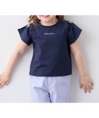 【エニー/ANY / KIDS】の【綿100%】オンオフショルダー Tシャツ 人気、トレンドファッション・服の通販 founy(ファニー) ファッション Fashion キッズファッション Fashion for Kids おすすめ Recommended / Our Picks プリント Print, Printed Pattern ポケット Pocket, Pocket Detail リボン Ribbon, Bow 夏 Summer thumbnail ネイビー[075]|ID: prp329100004961935 ipo3291000000037226183