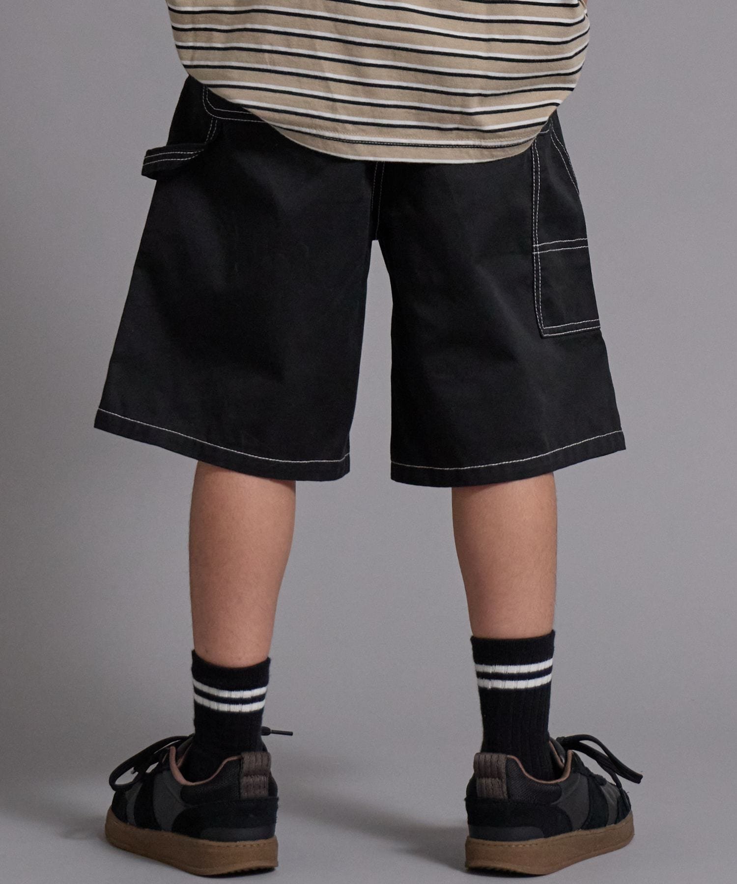 【ペアマノン/pairmanon / KIDS】の【100~160cm】アソート ペインターハーフパンツ【PAIRMANON STREET】 人気、トレンドファッション・服の通販 founy(ファニー) 　ファッション　Fashion　キッズファッション　Fashion for Kids　ボトムス　Bottoms　シンプル　Simple, Minimal　ツイル　Twist, Twisted Detail　デニム　Denim, Jeans Material　トレンド　Trend, Trending Now　ハーフ　Half, Half-Length　 other-1|ID: prp329100004961986 ipo3291000000037226465