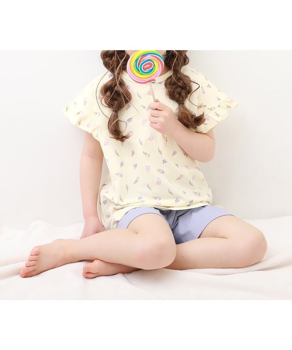 【デビロック/devirock / KIDS】の綿100% ガールズ フリル半袖パジャマ 子供服 キッズ 女の子 パジャマ 26SS 人気、トレンドファッション・服の通販 founy(ファニー) 　ファッション　Fashion　キッズファッション　Fashion for Kids　セットアップ　Set-Up, Coordinated Outfit　パジャマ　Pajamas, Sleepwear　フリル　Frill, Ruffle　半袖　Short Sleeve, Half Sleeve　おすすめ　Recommended / Our Picks　お家時間・ステイホーム　Stay Home / At Home　旅行　Travel　2026年　2026　2026春夏・S/S　Spring/Summer 2026 SS26　 other-1|ID: prp329100004961990 ipo3291000000037226490
