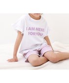 【デビロック/devirock / KIDS】の綿100% ガールズ フリル半袖パジャマ 子供服 キッズ 女の子 パジャマ 26SS 人気、トレンドファッション・服の通販 founy(ファニー) ファッション Fashion キッズファッション Fashion for Kids セットアップ Set-Up, Coordinated Outfit パジャマ Pajamas, Sleepwear フリル Frill, Ruffle 半袖 Short Sleeve, Half Sleeve おすすめ Recommended / Our Picks お家時間・ステイホーム Stay Home / At Home 旅行 Travel 2026年 2026 2026春夏・S/S Spring/Summer 2026 SS26 thumbnail 006-ロゴ-ラベンダー|ID: prp329100004961990 ipo3291000000037226499