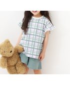 【デビロック/devirock / KIDS】の綿100% ガールズ フリル半袖パジャマ 子供服 キッズ 女の子 パジャマ 26SS 人気、トレンドファッション・服の通販 founy(ファニー) ファッション Fashion キッズファッション Fashion for Kids セットアップ Set-Up, Coordinated Outfit パジャマ Pajamas, Sleepwear フリル Frill, Ruffle 半袖 Short Sleeve, Half Sleeve おすすめ Recommended / Our Picks お家時間・ステイホーム Stay Home / At Home 旅行 Travel 2026年 2026 2026春夏・S/S Spring/Summer 2026 SS26 thumbnail 010-チェック-ダスティブルー|ID: prp329100004961990 ipo3291000000037226506