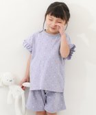 【デビロック/devirock / KIDS】の綿100% ガールズ フリル半袖パジャマ 子供服 キッズ 女の子 パジャマ 26SS 人気、トレンドファッション・服の通販 founy(ファニー) ファッション Fashion キッズファッション Fashion for Kids セットアップ Set-Up, Coordinated Outfit パジャマ Pajamas, Sleepwear フリル Frill, Ruffle 半袖 Short Sleeve, Half Sleeve おすすめ Recommended / Our Picks お家時間・ステイホーム Stay Home / At Home 旅行 Travel 2026年 2026 2026春夏・S/S Spring/Summer 2026 SS26 thumbnail 012-ハート-Gブルー|ID: prp329100004961990 ipo3291000000037226508