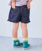 【デビロック/devirock / KIDS】のハートポケット 裾フリル ライトオンスデニム ショートパンツ 子供服 キッズ 26SS 人気、トレンドファッション・服の通販 founy(ファニー) ファッション Fashion キッズファッション Fashion for Kids ボトムス Bottoms ショート Short, Short Length デニム Denim, Jeans Material バランス Balance, Style Balance フリル Frill, Ruffle プリント Print, Printed Pattern ポケット Pocket, Pocket Detail 夏 Summer 2026年 2026 2026春夏・S/S Spring/Summer 2026 SS26 thumbnail 002-ワンウォッシュ|ID: prp329100004962002 ipo3291000000037226578