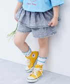 【デビロック/devirock / KIDS】のふわっとティアード ライトオンスデニム スカパン 子供服 キッズ 女の子 26SS 人気、トレンドファッション・服の通販 founy(ファニー) ファッション Fashion キッズファッション Fashion for Kids キャップ Cap, Baseball Cap クロップド Cropped, Short Length スニーカー Sneakers, Trainers ティアード Tiered, Tiered Style デニム Denim, Jeans Material おすすめ Recommended / Our Picks 2026年 2026 2026春夏・S/S Spring/Summer 2026 SS26 thumbnail 001-ケミカルサックス|ID: prp329100004962004 ipo3291000000037226582