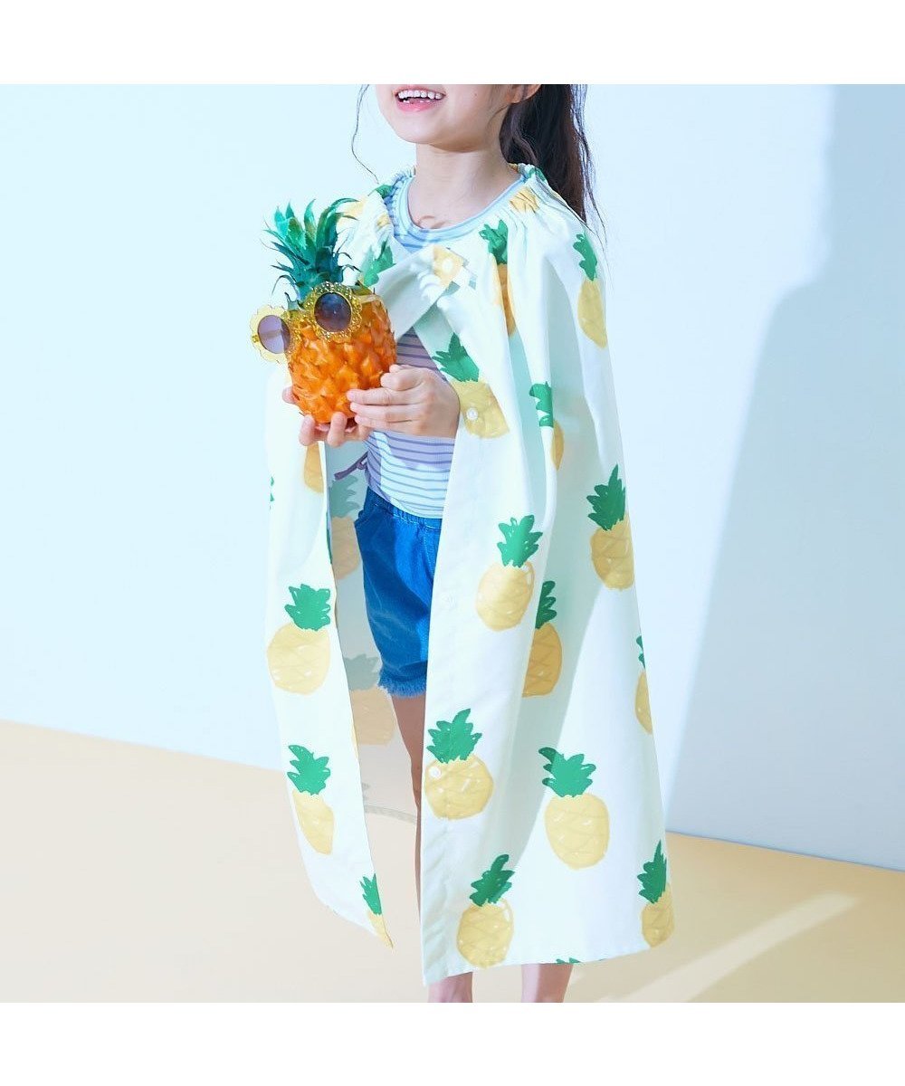 【デビロック/devirock / KIDS】の吸水速乾 コンパクト ラップタオル 80cm 子供服 キッズ 男の子 女の子 タオル 26SS インテリア・キッズ・メンズ・レディースファッション・服の通販 founy(ファニー) 　ファッション　Fashion　キッズファッション　Fashion for Kids　コンパクト　Compact, Small Size　吸水　Absorbent, Quick-Dry　タオル　Towel, Bath Towel　なめらか　Smooth, Silky Texture　水着　Swimsuit, Swimwear　ラップ　Wrap, Wrap Design　2026年　2026　2026春夏・S/S　Spring/Summer 2026 SS26　004-イエロー-パイナップル|ID: prp329100004962005 ipo3291000000037226593