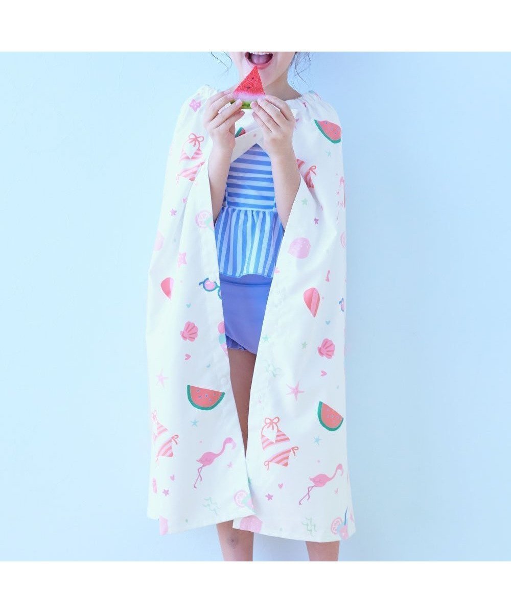 【デビロック/devirock / KIDS】の吸水速乾 コンパクト ラップタオル 80cm 子供服 キッズ 男の子 女の子 タオル 26SS インテリア・キッズ・メンズ・レディースファッション・服の通販 founy(ファニー) 　ファッション　Fashion　キッズファッション　Fashion for Kids　コンパクト　Compact, Small Size　吸水　Absorbent, Quick-Dry　タオル　Towel, Bath Towel　なめらか　Smooth, Silky Texture　水着　Swimsuit, Swimwear　ラップ　Wrap, Wrap Design　2026年　2026　2026春夏・S/S　Spring/Summer 2026 SS26　005-アイボリー-サマー|ID: prp329100004962005 ipo3291000000037226594