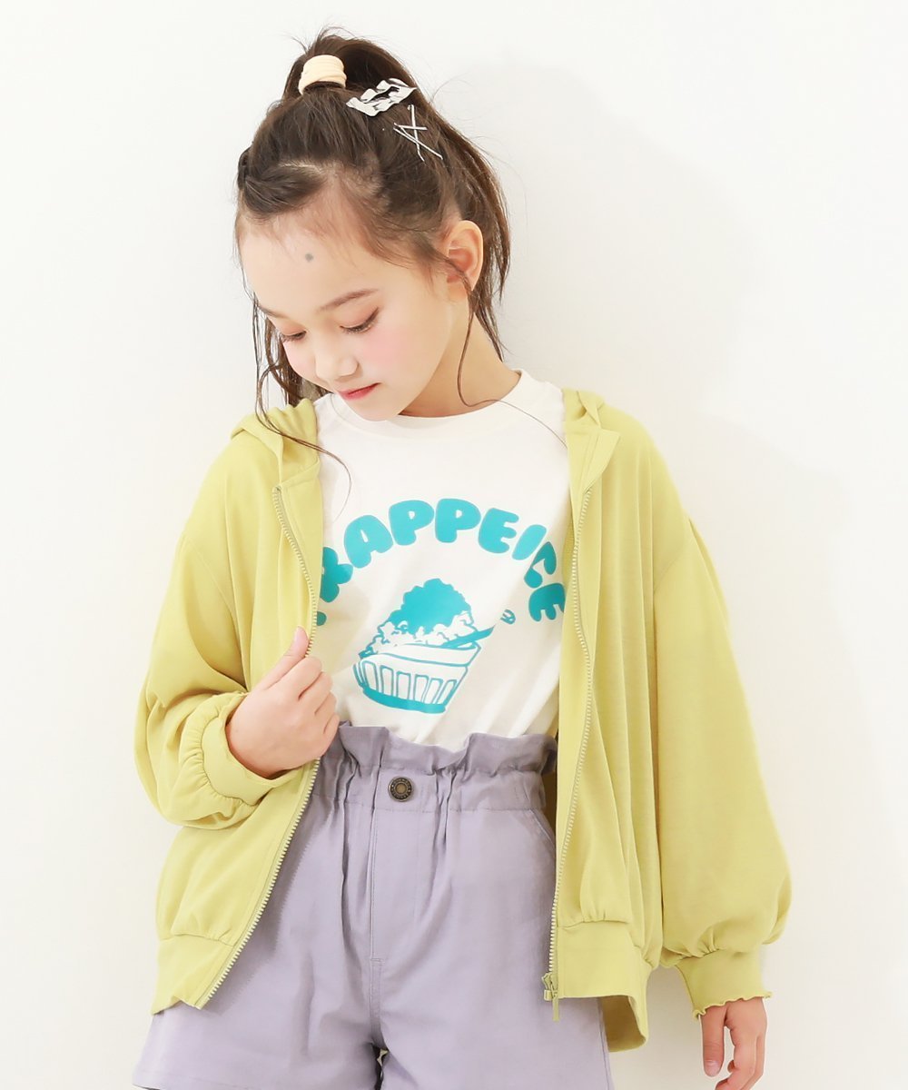 【デビロック/devirock / KIDS】のUVカット ドロップショルダーパーカー 子供服 キッズ 女の子 UVカット UV対策 26SS インテリア・キッズ・メンズ・レディースファッション・服の通販 founy(ファニー) 　ファッション　Fashion　キッズファッション　Fashion for Kids　カットソー　Cut and Sewn Top　バルーン　Balloon, Balloon Silhouette　おすすめ　Recommended / Our Picks　夏　Summer　2026年　2026　2026春夏・S/S　Spring/Summer 2026 SS26　006-Sイエロー|ID: prp329100004962016 ipo3291000000037226680