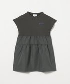 【ユナイテッドアローズ/UNITED ARROWS / KIDS】の天竺*布帛 プリント ワンピース / キッズ 100cm-130cm 人気、トレンドファッション・服の通販 founy(ファニー) ファッション Fashion キッズファッション Fashion for Kids ワンピース Dresses シューズ Shoes, Footwear ティアードスカート Tiered Skirt, Flounced Skirt ドッキング Docking, Mixed Material フロント Front, Front Design プリント Print, Printed Pattern モチーフ Motif, Design Theme 無地 Plain, Solid Color アウトレット Outlet / Clearance thumbnail DK.GRAY|ID: prp329100004962046 ipo3291000000037226813