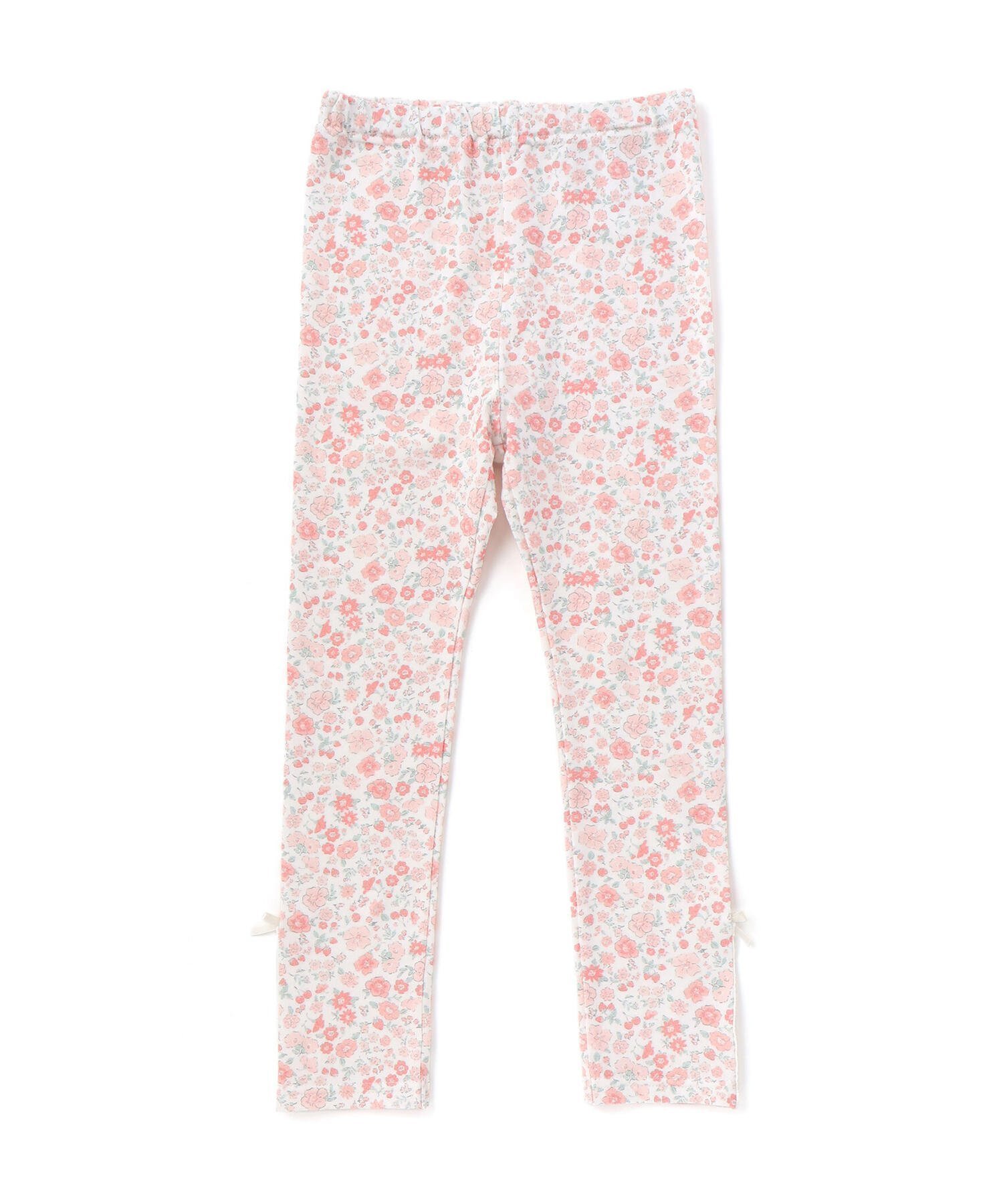 【ベベ オンライン ストア/BEBE ONLINE STORE / KIDS】の【お揃い】裾レースリボン付きベア天竺レギンス(80~130cm) インテリア・キッズ・メンズ・レディースファッション・服の通販 founy(ファニー) 　ファッション　Fashion　キッズファッション　Fashion for Kids　春　Spring　ガーリー　Girly, Feminine Style　コレクション　Collection, Seasonal Line　フィット　Fit, Slim Fit　フレンチ　French, French Style　モチーフ　Motif, Design Theme　リボン　Ribbon, Bow　レギンス　Leggings, Stretch Pants　レース　Lace, Lace Fabric　ロンパース　Romper, Jumpsuit　S/S・春夏　SS, Spring/Summer, Warm Season　おすすめ　Recommended / Our Picks　夏　Summer　エレガント 上品　Elegant　2026年　2026　2026春夏・S/S　Spring/Summer 2026 SS26　レッド系|ID: prp329100004962065 ipo3291000000037226895