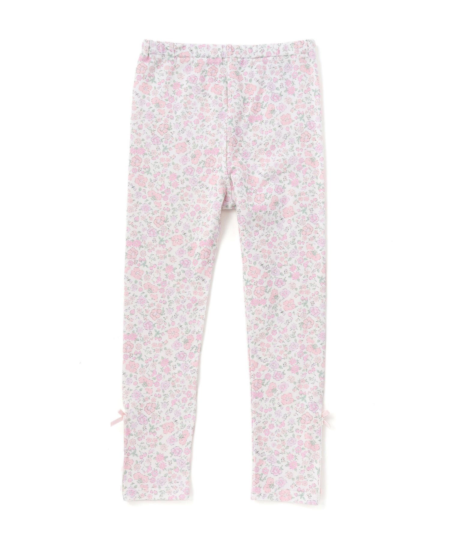 【ベベ オンライン ストア/BEBE ONLINE STORE / KIDS】の【お揃い】裾レースリボン付きベア天竺レギンス(80~130cm) インテリア・キッズ・メンズ・レディースファッション・服の通販 founy(ファニー) 　ファッション　Fashion　キッズファッション　Fashion for Kids　春　Spring　ガーリー　Girly, Feminine Style　コレクション　Collection, Seasonal Line　フィット　Fit, Slim Fit　フレンチ　French, French Style　モチーフ　Motif, Design Theme　リボン　Ribbon, Bow　レギンス　Leggings, Stretch Pants　レース　Lace, Lace Fabric　ロンパース　Romper, Jumpsuit　S/S・春夏　SS, Spring/Summer, Warm Season　おすすめ　Recommended / Our Picks　夏　Summer　エレガント 上品　Elegant　2026年　2026　2026春夏・S/S　Spring/Summer 2026 SS26　ピンク系|ID: prp329100004962065 ipo3291000000037226896