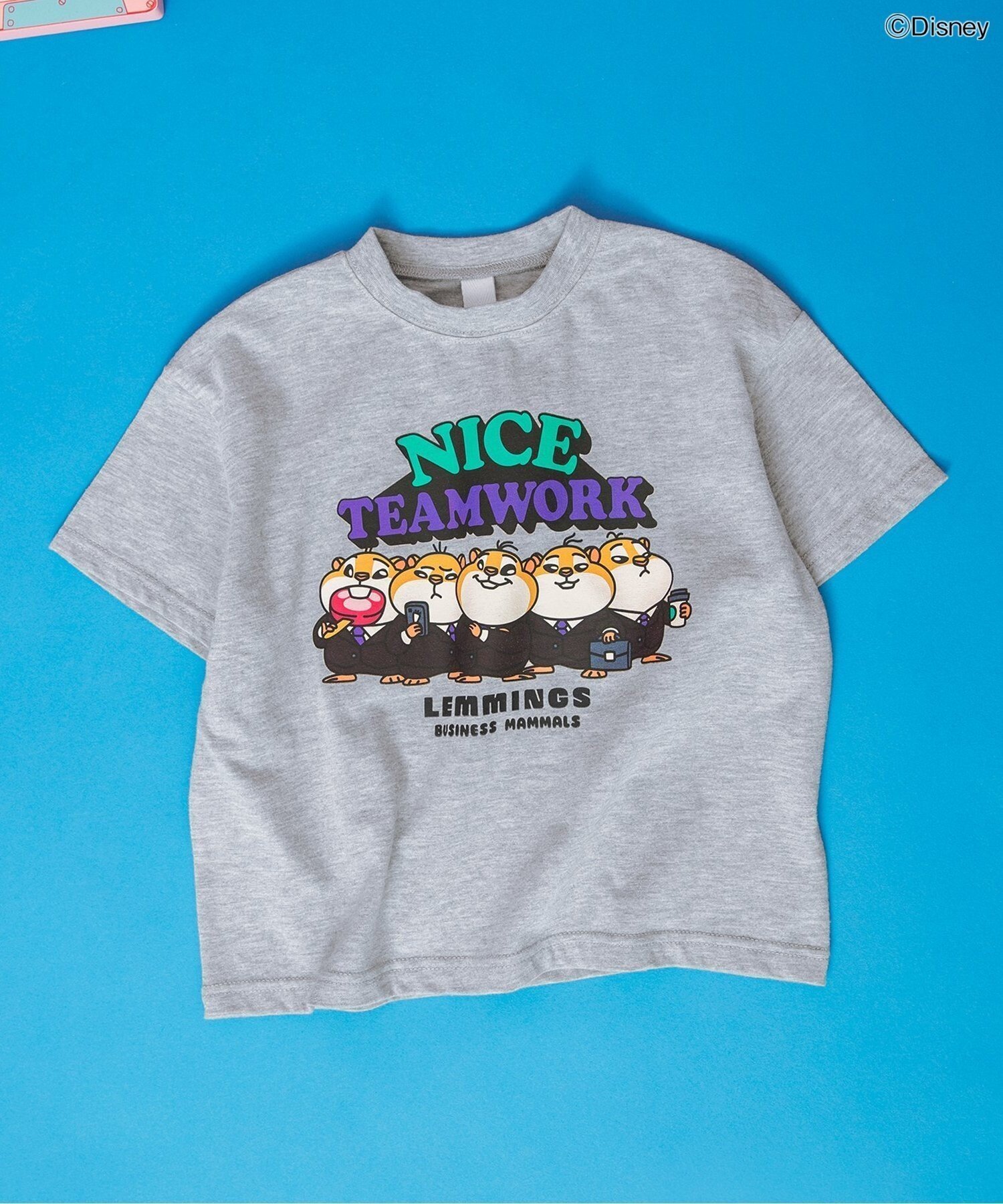 【エフオー オンラインストア/F.O.Online Store / KIDS】の【リンク】【ディズニー】ズートピア/バラエティTシャツ インテリア・キッズ・メンズ・レディースファッション・服の通販 founy(ファニー) 　ファッション　Fashion　キッズファッション　Fashion for Kids　おすすめ　Recommended / Our Picks　キャラクター　Character, Licensed Characters　プリント　Print, Printed Pattern　グレー|ID: prp329100004962071 ipo3291000000037226926