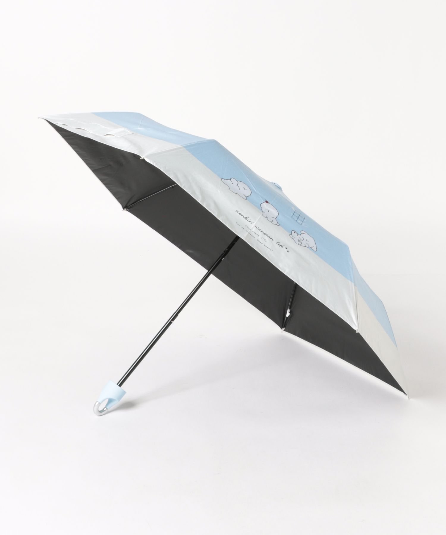 【その他のブランド/Other】のSETUP7/UV のんびりわんこ 子ども用傘 折りたたみ傘 50cm インテリア・キッズ・メンズ・レディースファッション・服の通販 founy(ファニー) 　ファッション　Fashion　キッズファッション　Fashion for Kids　アンダー　Underwear Essentials　キャップ　Cap, Baseball Cap　コンパクト　Compact, Small Size　傘　Umbrella, Parasol　軽量　Lightweight, Ultra Light　スニーカー　Sneakers, Trainers　スポーツ　Sports, Activewear　セットアップ　Set-Up, Coordinated Outfit　バランス　Balance, Style Balance　ブロック　Block, Solid Block Pattern　プリント　Print, Printed Pattern　ミックス　Mix, Mixed Style　リュック　Backpack, Rucksack　ワーク　Workwear, Utility Style　再入荷　Restock / Back in Stock　夏　Summer　SAX|ID: prp329100004962107 ipo3291000000037227132