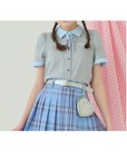 【ナルミヤ オンライン/NARUMIYA ONELINE / KIDS】のドッキングレイヤードTシャツ 人気、トレンドファッション・服の通販 founy(ファニー) ファッション Fashion キッズファッション Fashion for Kids おすすめ Recommended / Our Picks ドッキング Docking, Mixed Material フリル Frill, Ruffle リボン Ribbon, Bow thumbnail グレー|ID: prp329100004962147 ipo3291000000037227337