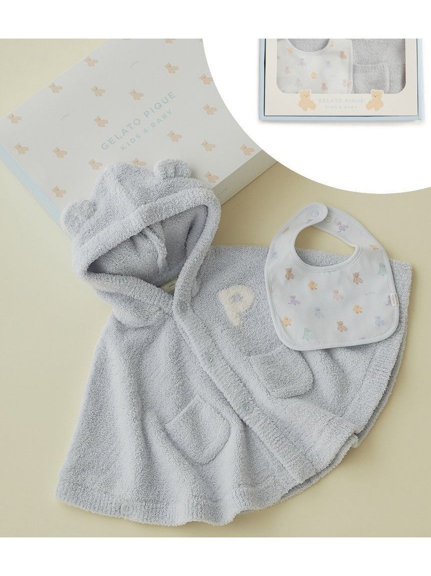 【ジェラート ピケ/gelato pique / KIDS】の【ラッピング済み】【BABY】ベアポンチョ スタイ2点セット ギフトBOX インテリア・キッズ・メンズ・レディースファッション・服の通販 founy(ファニー) 　ファッション　Fashion　キッズファッション　Fashion for Kids　カラフル　Colorful Design　スマート　Smart, Elegant　人気　Popular, Best Seller　パウダー　Powder, Soft Tone　おすすめ　Recommended / Our Picks　ギフト プレゼント　Gift / Present　BLU[086]|ID: prp329100004962151 ipo3291000000037227356