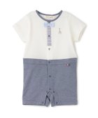 【ナルミヤ オンライン/NARUMIYA ONELINE / KIDS】のショートオール【日本製】 人気、トレンドファッション・服の通販 founy(ファニー) ファッション Fashion キッズファッション Fashion for Kids おすすめ Recommended / Our Picks ショート Short, Short Length セパレート Separate, Two-Piece ボーダー Border, Stripe ポケット Pocket, Pocket Detail 夏 Summer 日本製 Made In Japan 春 Spring S/S・春夏 SS, Spring/Summer, Warm Season thumbnail 紺|ID: prp329100004962162 ipo3291000000037227447