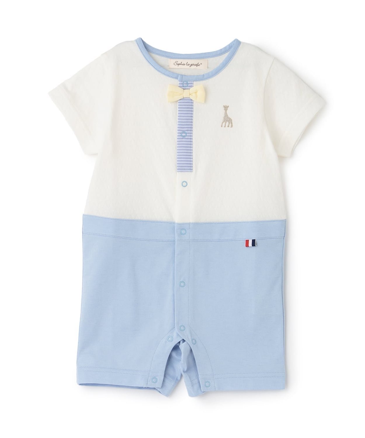 【ナルミヤ オンライン/NARUMIYA ONELINE / KIDS】のショートオール【日本製】 インテリア・キッズ・メンズ・レディースファッション・服の通販 founy(ファニー) 　ファッション　Fashion　キッズファッション　Fashion for Kids　おすすめ　Recommended / Our Picks　ショート　Short, Short Length　セパレート　Separate, Two-Piece　ボーダー　Border, Stripe　ポケット　Pocket, Pocket Detail　夏　Summer　日本製　Made In Japan　春　Spring　S/S・春夏　SS, Spring/Summer, Warm Season　ブルー|ID: prp329100004962162 ipo3291000000037227448