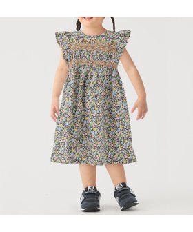【シップス/SHIPS / KIDS】のSHIPS Colors 90~140cm / 洗濯機可能 スモッキング フラワー ワンピース 大人の最旬トレンドファッション＆コーディネート founy(ファウニー) ファッション Fashion キッズファッション Fashion for Kids ワンピース Dresses オレンジ Orange スモッキング Smocking, Gathered Stitching フラワー Flower, Floral フリル Frill, Ruffle メンズ Men's, Menswear ラベンダー Lavender アウトレット Outlet / Clearance 夏 Summer ビジネス 仕事 通勤 Business / Work / Commuting |ID:prp329100004962165