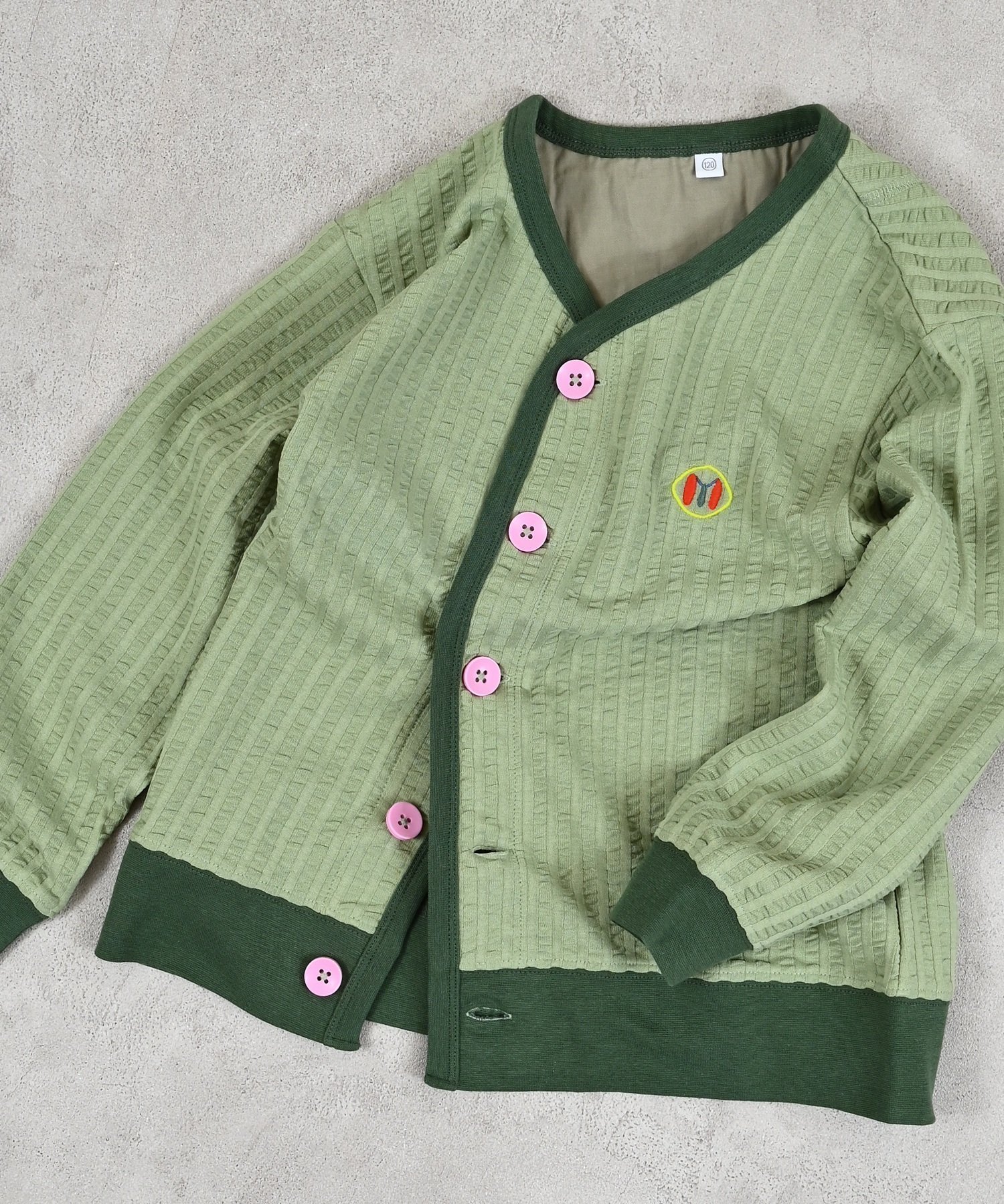 【その他のブランド/Other】のニットサッカーカーディガン 人気、トレンドファッション・服の通販 founy(ファニー) 　ファッション　Fashion　キッズファッション　Fashion for Kids　カーディガン　Cardigan, Knitwear　サッカー　Seersucker, Summer Fabric　シンプル　Simple, Minimal　デニム　Denim, Jeans Material　パイピング　Piping, Trim Design　ワンポイント　One Point, Statement Accent　 other-1|ID: prp329100004962202 ipo3291000000037227677