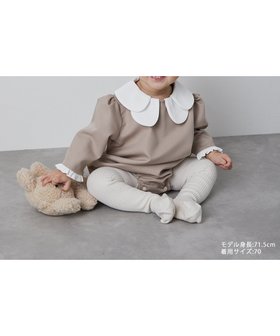【リジェール/riziere / KIDS】のダブルカラーセレモニーロンパース 人気、トレンドファッション・服の通販 founy(ファニー) ファッション Fashion キッズファッション Fashion for Kids フリル Frill, Ruffle ベビー Baby, Babywear ロンパース Romper, Jumpsuit |ID:prp329100004962204