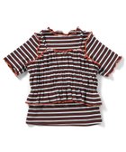 【エフオー オンラインストア/F.O.Online Store / KIDS】のマルチボーダーTシャツ ビスチェ2Pセット 人気、トレンドファッション・服の通販 founy(ファニー) ファッション Fashion キッズファッション Fashion for Kids ビスチェ Bustier, Corset Top ボーダー Border, Stripe thumbnail ブラウン|ID: prp329100004962208 ipo3291000000037227730