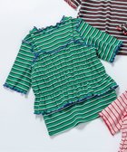 【エフオー オンラインストア/F.O.Online Store / KIDS】のマルチボーダーTシャツ ビスチェ2Pセット 人気、トレンドファッション・服の通販 founy(ファニー) ファッション Fashion キッズファッション Fashion for Kids ビスチェ Bustier, Corset Top ボーダー Border, Stripe thumbnail グリーン|ID: prp329100004962208 ipo3291000000037227731