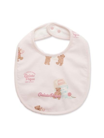 【ジェラート ピケ/gelato pique / KIDS】の【BABY】アイスクリームベア柄スタイ インテリア・キッズ・メンズ・レディースファッション・服の通販 founy(ファニー) 　ファッション　Fashion　キッズファッション　Fashion for Kids　PNK[066]|ID: prp329100004962209 ipo3291000000037227734