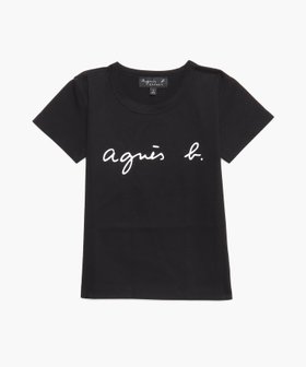 【アニエスベー ファム/agnes b. / KIDS】のキッズ ロゴ コットン 半袖 Tシャツ 人気、トレンドファッション・服の通販 founy(ファニー) ファッション Fashion キッズファッション Fashion for Kids ベーシック Basic, Essential 半袖 Short Sleeve, Half Sleeve 定番 Standard, Basic Item |ID:prp329100004962231