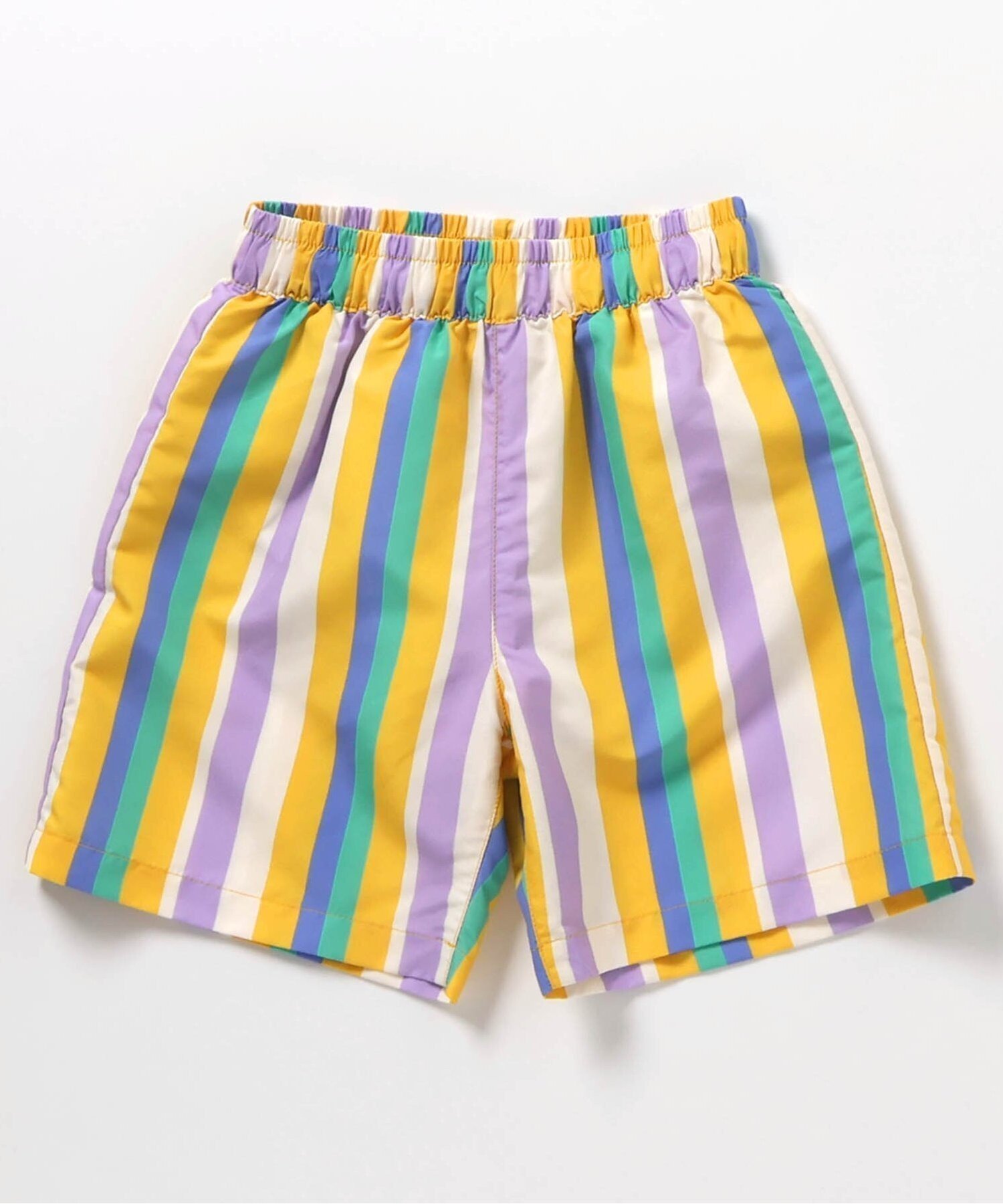 【エフオー オンラインストア/F.O.Online Store / KIDS】の【UVカット】無地・総柄わくわくビーチショーツ インテリア・キッズ・メンズ・レディースファッション・服の通販 founy(ファニー) 　ファッション　Fashion　キッズファッション　Fashion for Kids　アウトドア　Outdoor Clothing　ショーツ　Shorts, Short Pants　ビーチ　Beach, Seaside　夏　Summer　定番　Standard, Basic Item　無地　Plain, Solid Color　レインボー|ID: prp329100004962233 ipo3291000000037227885