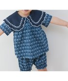 【モイモルン/moimoln / KIDS】の【吸汗速乾】ビッグカラーフラワープリント半袖トップス パンツ 人気、トレンドファッション・服の通販 founy(ファニー) ファッション Fashion キッズファッション Fashion for Kids トップス・カットソー Cut & Sew Tops ボトムス Bottoms 春 Spring シンプル Simple, Minimal 人気 Popular, Best Seller ボトム Bottoms, Lower Wear 半袖 Short Sleeve, Half Sleeve モチーフ Motif, Design Theme S/S・春夏 SS, Spring/Summer, Warm Season 夏 Summer ギフト プレゼント Gift / Present thumbnail ネイビー|ID: prp329100004962234 ipo3291000000037227891